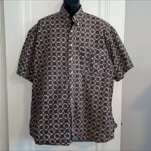 Enro‎ brand paisley print cotton short sleeved shirt